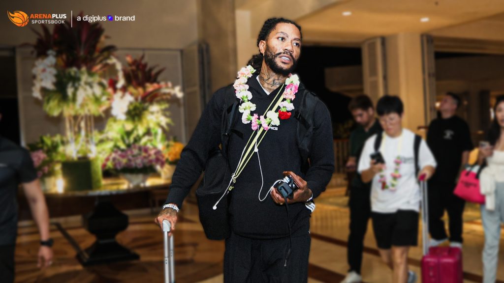 Former NBA MVP Derrick Rose arrives in Mactan, Cebu, to headline a pair of events with ArenaPlus.