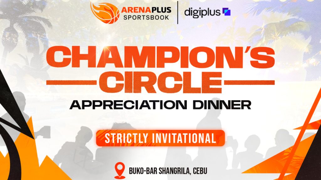 Image banner during ArenaPlus VIPs exclusive Champion's Circle Night featuring MVP Derrick Rose