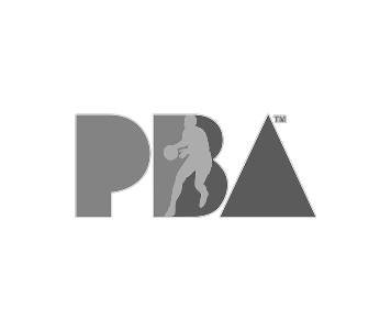 PBA footer logo black and white
