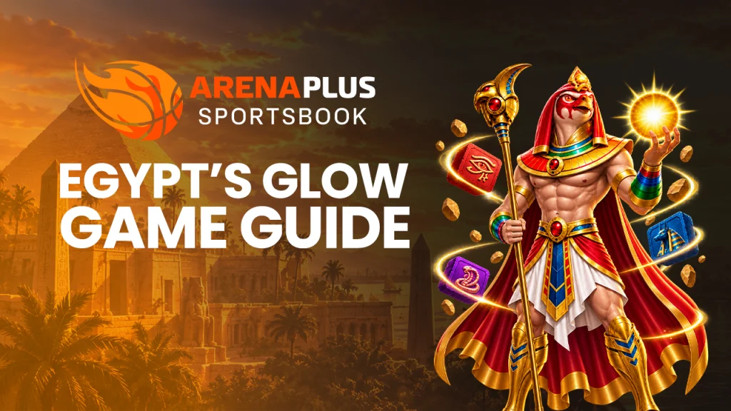 A blog image banner of Egypt's Glow Slot Game Guide at ArenaPlus
