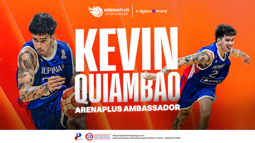 Now, Quiambao is bringing that same competitive drive to a new partnership as the newest ambassador of ArenaPlus, the No. 1 PAGCOR-licensed online sportsbook in the Philippines.